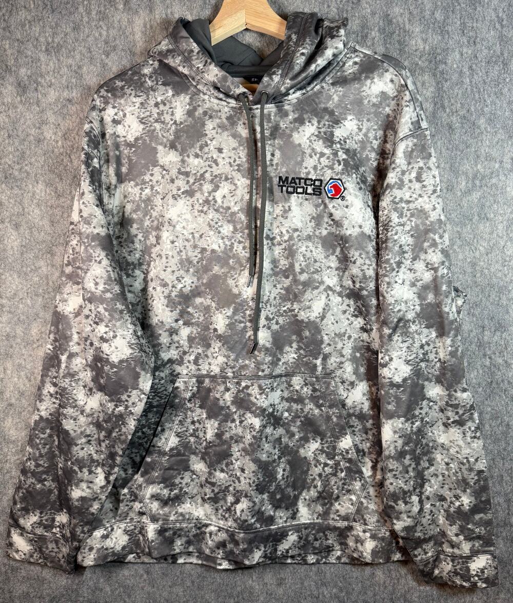 MATCO Tools Mens Digital Camo Gray XL Pullover Hoodie Lightweight Drawstring